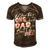 Mens Winter Onederland Dad Of Birthday Girl 1St Birthday Theme Men's Short Sleeve V-neck 3D Print Retro Tshirt Brown
