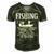Art Of Fishing Men's Short Sleeve V-neck 3D Print Retro Tshirt Forest