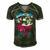 Burnouts Or Bows Gender Reveal Baby Party Announce Uncle Men's Short Sleeve V-neck 3D Print Retro Tshirt Forest