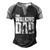 Best For Fathers Day 2022 The Walking Dad Men's Henley Raglan T-Shirt Black Grey