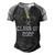 Class Of 2022 Graduation Senior Tennis Player Men's Henley Shirt Raglan Sleeve 3D Print T-shirt Black Grey