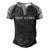 Desantis Escape To Florida Cool Gift Men's Henley Shirt Raglan Sleeve 3D Print T-shirt Black Grey