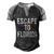 Desantis Escape To Florida Cute Gift Meaningful Gift Men's Henley Shirt Raglan Sleeve 3D Print T-shirt Black Grey