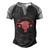 Don’T Tread On Me Uterus Cool Gift Men's Henley Shirt Raglan Sleeve 3D Print T-shirt Black Grey