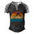 Funny Retro Scuba Diving Graphic Design Printed Casual Daily Basic Men's Henley Shirt Raglan Sleeve 3D Print T-shirt Black Grey