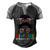 Gifts National Hispanic Heritage Month Latin Flags Messy Bun  V3 Men's Henley Shirt Raglan Sleeve 3D Print T-shirt Black Grey