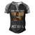 God And Pitbull Dog God Created The Pitbull Men's Henley Shirt Raglan Sleeve 3D Print T-shirt Black Grey