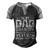 Im A Dad Grandpa And A Veteran Nothing Scares Me Father Day Gift Men's Henley Shirt Raglan Sleeve 3D Print T-shirt Black Grey