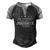 Im Journee Doing Journee Things Men's Henley Shirt Raglan Sleeve 3D Print T-shirt Black Grey