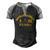 Instrumentman Im Men's Henley Shirt Raglan Sleeve 3D Print T-shirt Black Grey
