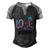 Lpn Cute Gift Heartbeat Nurse Appreciation Tee Funny Gift Men's Henley Shirt Raglan Sleeve 3D Print T-shirt Black Grey