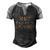 Make Heaven Crowded Leopard Print Meaningful Gift Men's Henley Shirt Raglan Sleeve 3D Print T-shirt Black Grey