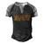 Mind Your Own Uterus V6 Men's Henley Shirt Raglan Sleeve 3D Print T-shirt Black Grey