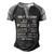 Navy Veteran - 100 Organic Men's Henley Shirt Raglan Sleeve 3D Print T-shirt Black Grey
