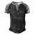 Postallife Postal Worker Mailman Mail Lady Mail Carrier Gift Men's Henley Shirt Raglan Sleeve 3D Print T-shirt Black Grey