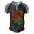 Private Detective Crime Investigator Silhouettes Gift Men's Henley Shirt Raglan Sleeve 3D Print T-shirt Black Grey