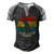 Retro Vintage Rottweiler Dog V2 Men's Henley Shirt Raglan Sleeve 3D Print T-shirt Black Grey