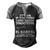 Smart Persons Sport Men's Henley Shirt Raglan Sleeve 3D Print T-shirt Black Grey