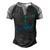 Soccer Players Youth Men Boys Kids  Men's Henley Shirt Raglan Sleeve 3D Print T-shirt Black Grey