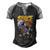 Space Rex Dinosaur Galaxy Men's Henley Shirt Raglan Sleeve 3D Print T-shirt Black Grey