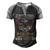 Title Navy Veteran Men's Henley Shirt Raglan Sleeve 3D Print T-shirt Black Grey