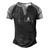 Turntable Dj Dance Music Heartbeat Ekg Pulse Dj Techno Gift Men's Henley Shirt Raglan Sleeve 3D Print T-shirt Black Grey