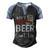 Aint Nothing That A Beer Cant Fix V3 Men's Henley Shirt Raglan Sleeve 3D Print T-shirt Black Blue
