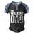 Best For Fathers Day 2022 The Walking Dad Men's Henley Raglan T-Shirt Black Blue