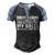 Bigger Than Yours V2 Men's Henley Shirt Raglan Sleeve 3D Print T-shirt Black Blue