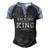 Im King Doing King Things Men's Henley Shirt Raglan Sleeve 3D Print T-shirt Black Blue