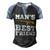Mans Best Friend V2 Men's Henley Shirt Raglan Sleeve 3D Print T-shirt Black Blue
