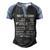 Navy Veteran - 100 Organic Men's Henley Shirt Raglan Sleeve 3D Print T-shirt Black Blue