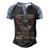 Title Navy Veteran Men's Henley Shirt Raglan Sleeve 3D Print T-shirt Black Blue