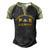 Aircrew Survival Equipmentman Pr Men's Henley Shirt Raglan Sleeve 3D Print T-shirt Black Forest