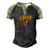 Bat Halloween Creep It Real Color Men's Henley Shirt Raglan Sleeve 3D Print T-shirt Black Forest