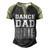 Dance Dad Distressed Scan For Payment Parents Adult Gift V2 Men's Henley Shirt Raglan Sleeve 3D Print T-shirt Black Forest
