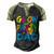Glow Party Clothing Glow Party T  Glow Party Dad  V2 Men's Henley Shirt Raglan Sleeve 3D Print T-shirt Black Forest