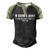 In Alcohols Defense Men's Henley Shirt Raglan Sleeve 3D Print T-shirt Black Forest
