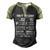 Navy Veteran - 100 Organic Men's Henley Shirt Raglan Sleeve 3D Print T-shirt Black Forest