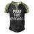 Pray For Chicago Chicago Shooting Support Chicago Men's Henley Shirt Raglan Sleeve 3D Print T-shirt Black Forest