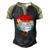 Retro Vintage Chicken V2 Men's Henley Shirt Raglan Sleeve 3D Print T-shirt Black Forest