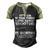 Smart Persons Sport Front Men's Henley Shirt Raglan Sleeve 3D Print T-shirt Black Forest