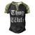 Thug Wife V3 Men's Henley Shirt Raglan Sleeve 3D Print T-shirt Black Forest