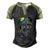 Turntable Dj Gorilla Splash Music Producer Monkey Dj Disc Gift Men's Henley Shirt Raglan Sleeve 3D Print T-shirt Black Forest