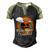 Vintage Retro Make Heaven Crowded Christian Believer Jesus Gift Men's Henley Shirt Raglan Sleeve 3D Print T-shirt Black Forest