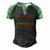 Awesome Since September 1992 Men's Henley Shirt Raglan Sleeve 3D Print T-shirt Black Green