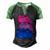Bisexual Flag Color Frogs Subtle Bi Pride Lgbtq Aesthetic  V2 Men's Henley Shirt Raglan Sleeve 3D Print T-shirt Black Green