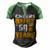 Cheers And Beers To 50 Years Old Birthday Funny Drinking Men's Henley Shirt Raglan Sleeve 3D Print T-shirt Black Green