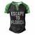 Desantis Escape To Florida Cute Gift Meaningful Gift Men's Henley Shirt Raglan Sleeve 3D Print T-shirt Black Green