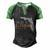Desantis Escape To Florida Cute Gift Men's Henley Shirt Raglan Sleeve 3D Print T-shirt Black Green